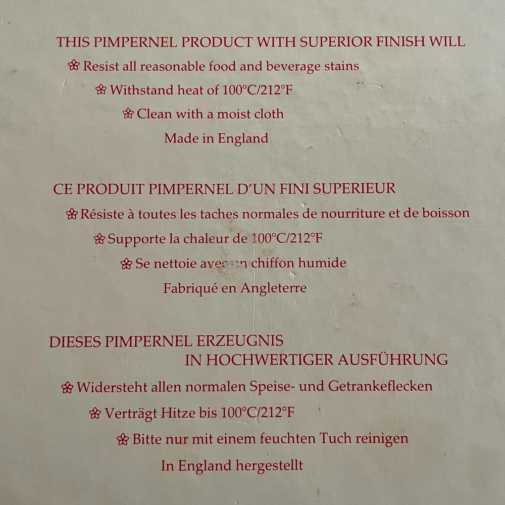 Pimpernel English Cottages Set of 6 Placemats